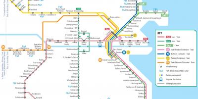 Karte von Dublin-Bahn-Stationen